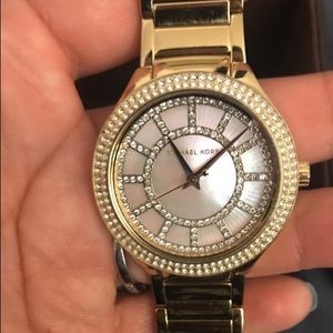 Michael Kors Opal face gold watch